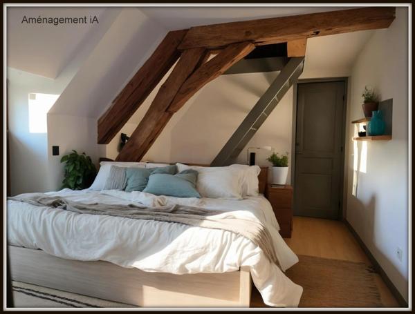 Longère à vendre 207 m² – Terrain 1 200 m² – Amilly (45) passion Cheval, 5 chambres, espace jaccuzi, tranquillité, campagne.