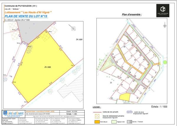 Vente / Terrain constructible
