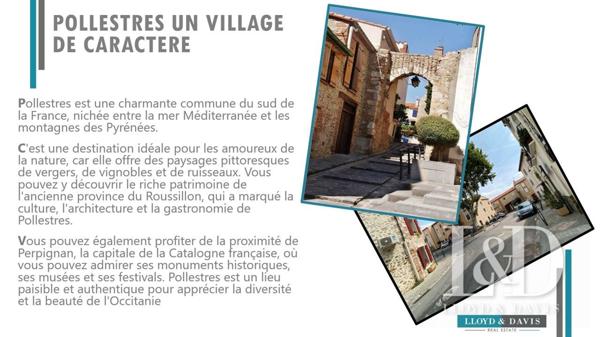 Charmante maison de village rénovée à Pollestres – Un havre de paix au cœur du village