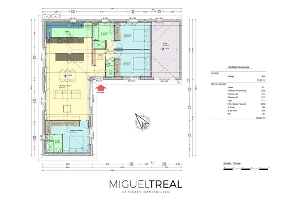 Maison 5 pièces - 109 m²