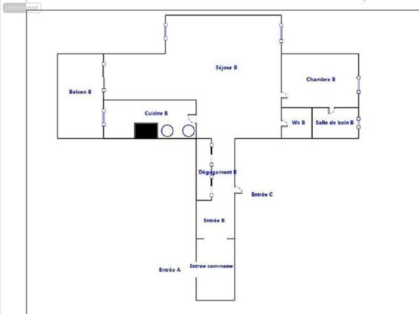 Appartement à vendre à Bordeaux en Gironde (33000), ref : 33010/108   
Croix Blanche