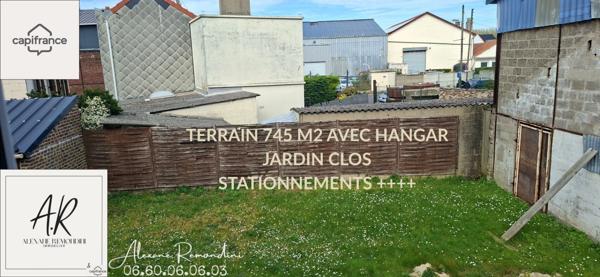 EXCLUSIVITÉ LE HAVRE — IDÉAL ACTIVITÉ ARTISANALE OU COMMERCIALE  ENSEMBLE MAISON + HANGAR sur terrain de 745 m²