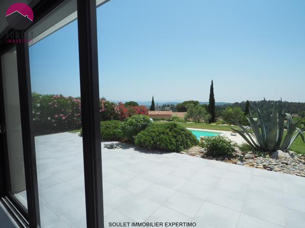 Bédoin (84410) *** SOUS OFFRE *** Magnifique villa récente avec vue dominante