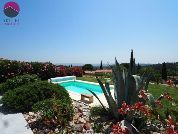 Bédoin (84410) *** SOUS OFFRE *** Magnifique villa récente avec vue dominante