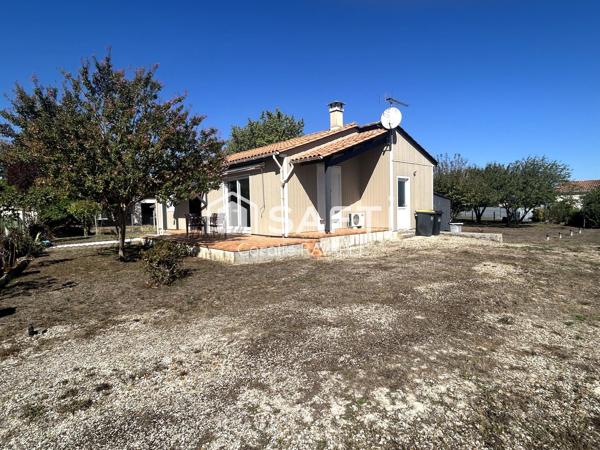 Maison de plain-pied avec terrain de 1000 m² à proximité d' Angoulême