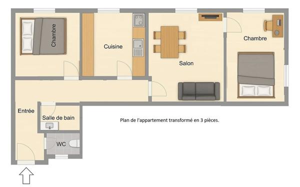 Appartement à vendre    3 pièces • 55,41 m2 Nice