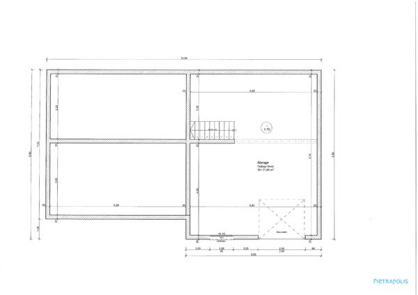 Terrain constructible de 1371 m2 dont environs 500m2 constructible