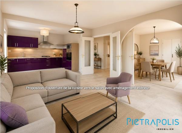 EXCLUSIVITÉ PIETRAPOLIS – MEYZIEU (69330) – Maison type FAVIER 130 m² – 5 chambres – Fort potentiel avec studio indépendant / Airbnb – Terrain piscinable de 695 m² – Secteur très calme – 10 min à pied du Groupama Stadium & LDLC Arena