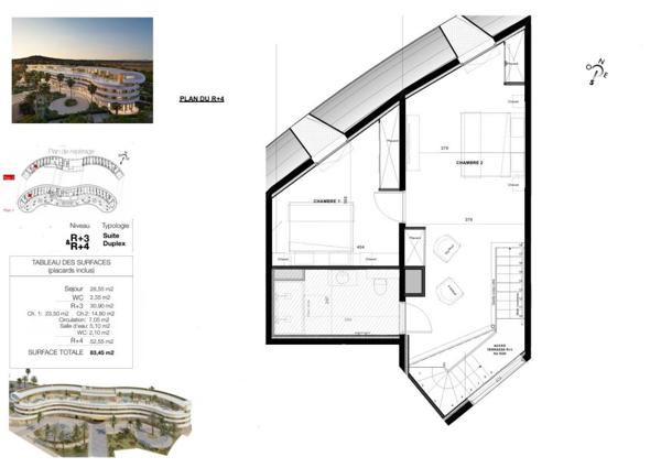 Le haut de gamme s'invite dans ce Duplex de plus de 83 m² exposé Sud au sein du village naturiste du Cap d'Agde