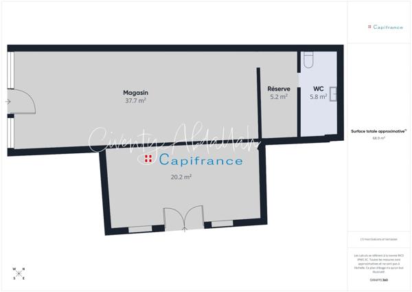 Fonds de commerce– CHAMBÉRY CENTRE-VILLE 73- À VENDRE – BUREAU DE TABAC / COMMERCE DE PROXIMITÉ – EMPLACEMENT N°1