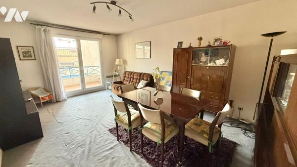 Appartement traversant de type 3 avec terrasse et balcon - Box fermé en sous-sol