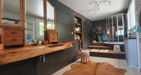 Maison lumineuse avec piscine et terrain d’1 hectare proche Bergerac