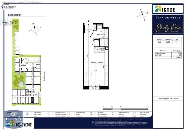 Appartement à louer 1 pièce 18m² La Rochelle (17000)