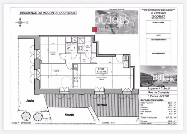 Proche Senlis – 3 pièces avec terrasse et jardin privatifs