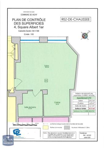 Appartement à louer 1 pièce 41.9m²