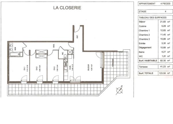 Dernier étage, double terrasse et Vue dégagée