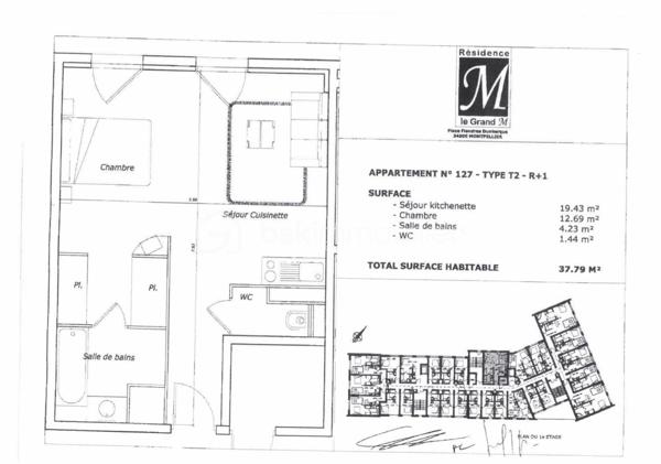 Appartement de 37,79 m²