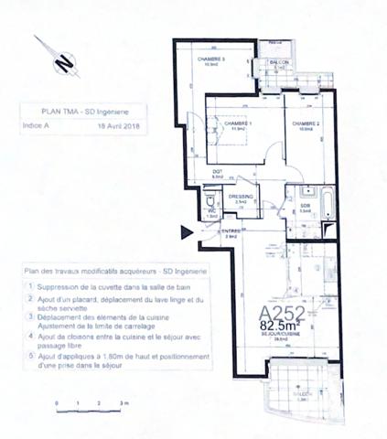 Appartement à vendre 4 pièces 82 m² Saint-Ouen-sur-Seine