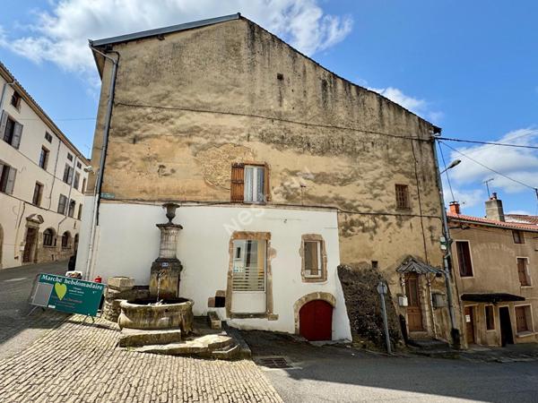 Immeuble avec local commercial loué et 2 appartements à rénover en plein coeur de Saint-Amour