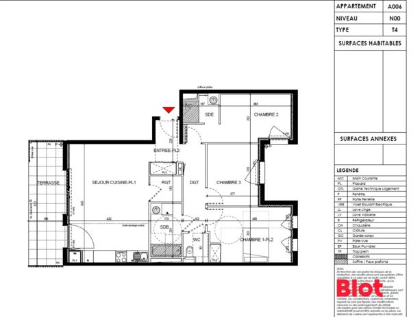 Appartement 4 pièce(s)
