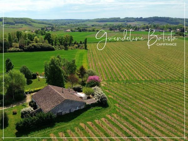 Maison en Pierre 300m² à vendre - Terrain 3495m² avec piscine - SAINT AVIT SAINT NAZAIRE (33)