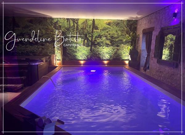 Maison en Pierre 300m² à vendre - Terrain 3495m² avec piscine - SAINT AVIT SAINT NAZAIRE (33)