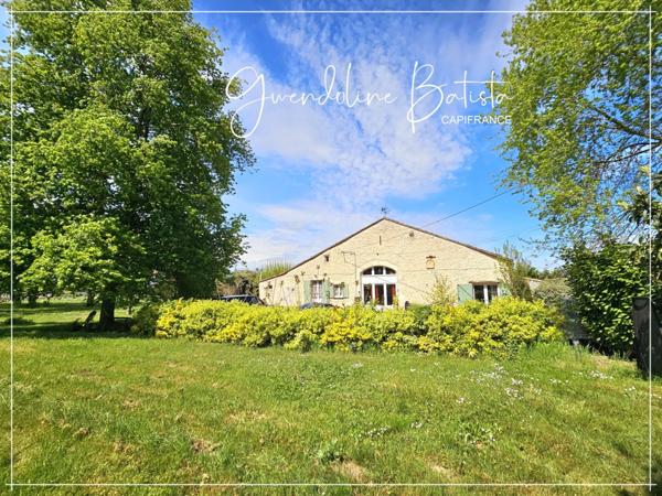 Maison en Pierre 300m² à vendre - Terrain 3495m² avec piscine - SAINT AVIT SAINT NAZAIRE (33)