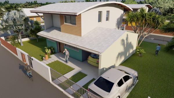 Maison individuelle duplex T4 dans une résidence neuve