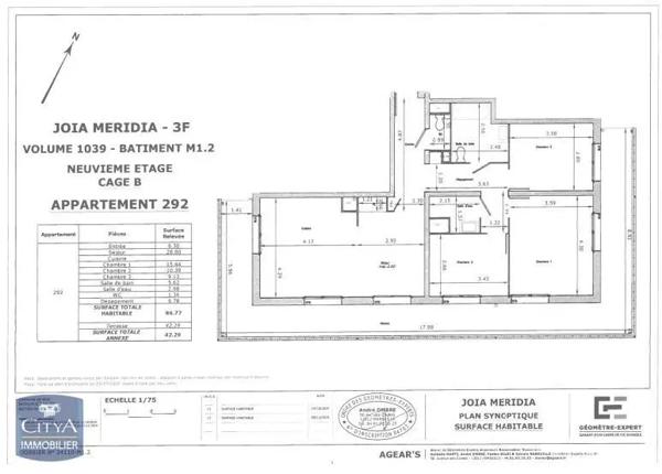 Appartement à louer 4 pièces 86.77m² Nice (06200)