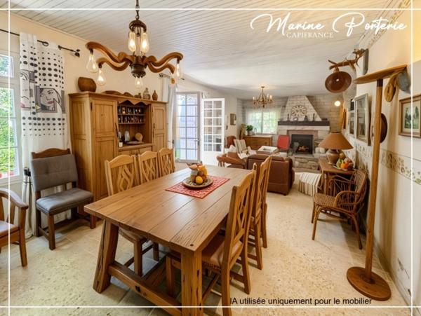 Maison en pierre de plain-pied, au bord de la Baïse