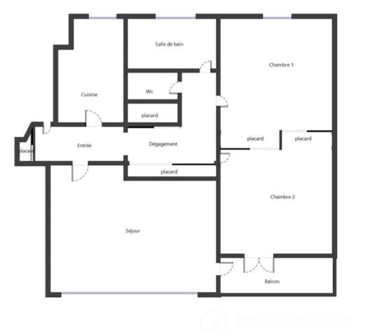 Appartement de 75 m²