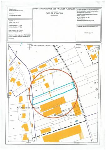Terrain à vendre  2800 m2 COSNES ET ROMAIN - 54