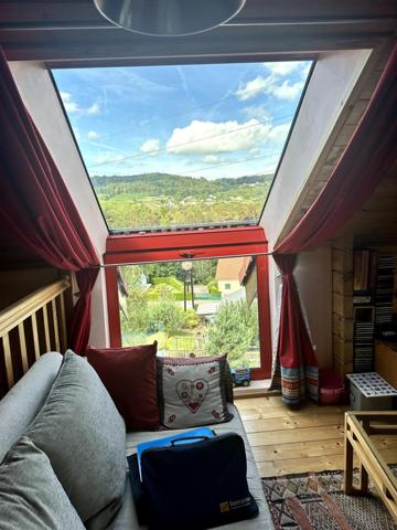 Charmant chalet avec vue dégagée et belle exposition à Saint Nabord les Breuchottes.
