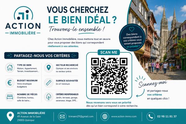 MAISON QUIMPER 5 PIECES 108m² , Quimper