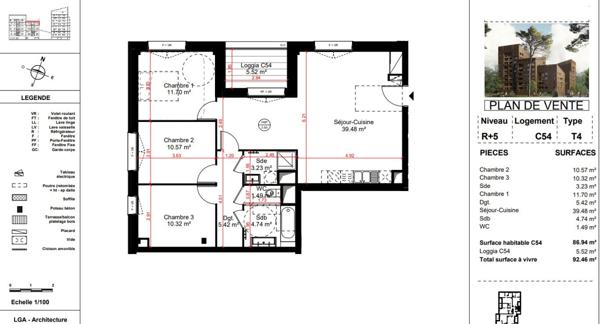 T4 à vendre Quartier Belle Beille à ANGERS - En livraison prochainement