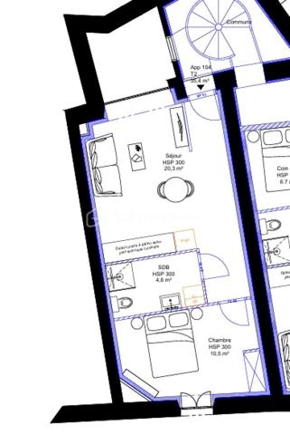 Appartement de 38 m²