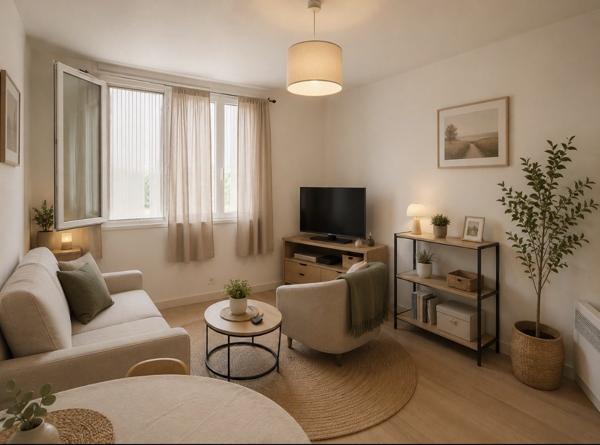 Maison de centre-ville avec jardin et garage – 64 m²