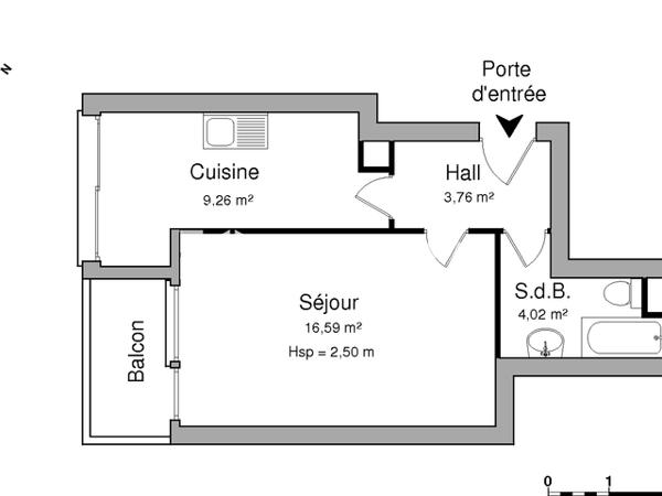 Location Studio 33.63 m² - 21 RUE D'OSLO Strasbourg 67000
