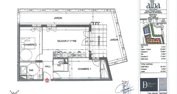 Location Appartement 3 pièces 58.14 m² - Saint-rémy-de-provence 13210