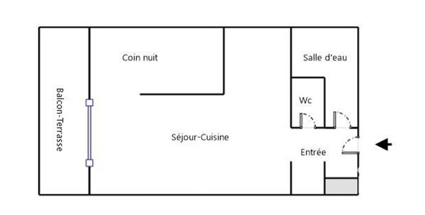 Studio à vendre 34 m² Vence