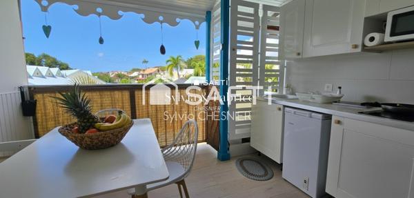 Appartement T2 duplex rénové avec piscine