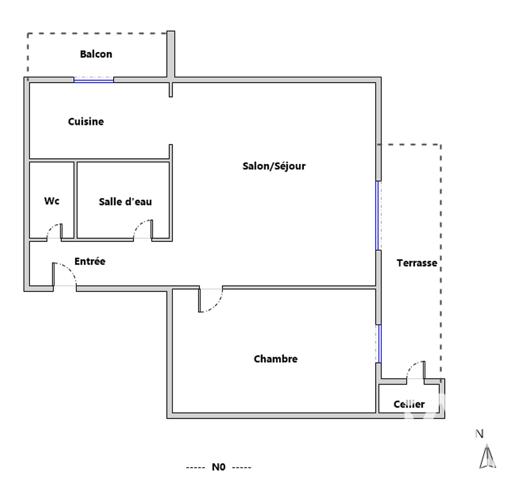 Appartement à vendre 2 pièces 47,67 m² Le Cannet