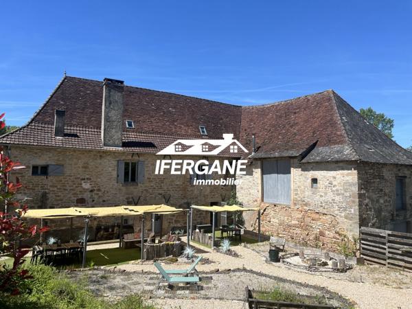 Maison ancienne - Lacapelle marival SECTEUR LACAPELLE-MARIVAL – Ensemble de charme avec gîte, chambres d’hôtes et grange – 282 m²