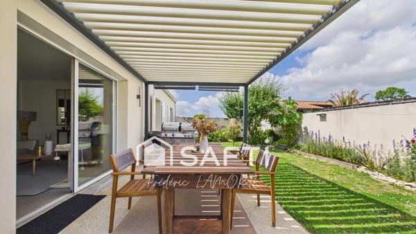 Maison 2015, 3 ch + bureau, garage, pergola