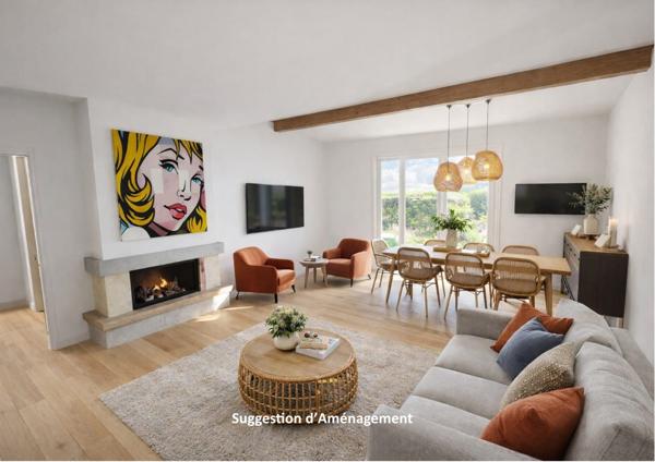 Allauch (13190) ALLAUCH - MAISON LUMINEUSE AVEC JARDIN - SECTEUR RESIDENTIEL - TERRAIN PISCINABLE