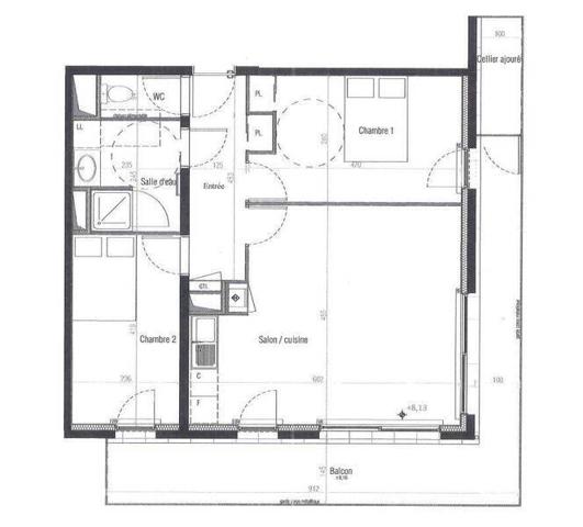 Appartement 3 pièces - 44300 Nantes -  Beaujoire-Halvêque