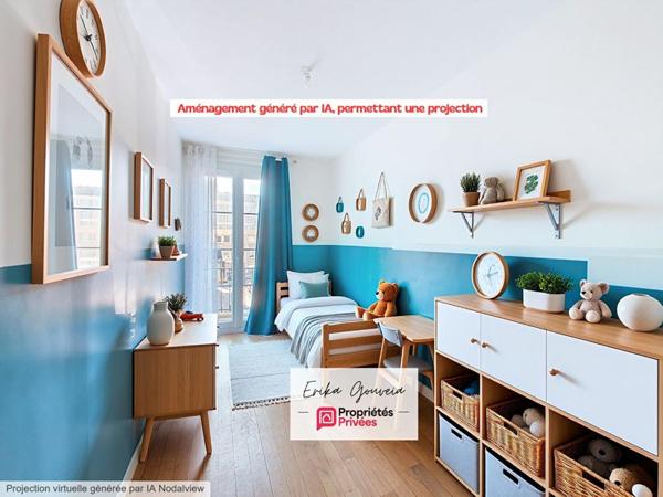 PERRET 5 PIECES RÉNOVÉ 100m² - VUE HÔTEL DE VILLE - DOUBLE BALCON - STATIONNEMENT