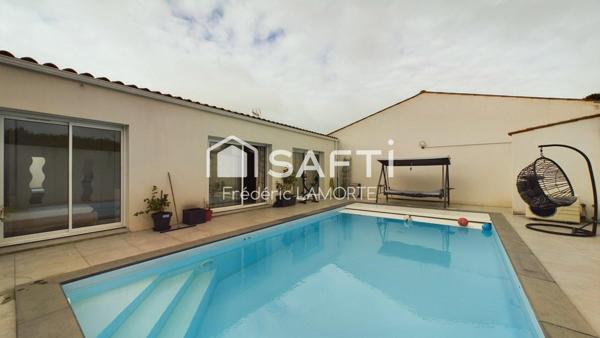 Plain-pied 5 chambres, piscine, aucuns travaux