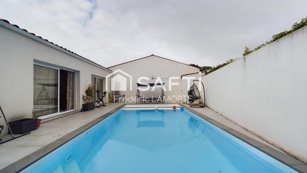 Plain-pied 5 chambres, piscine, aucuns travaux