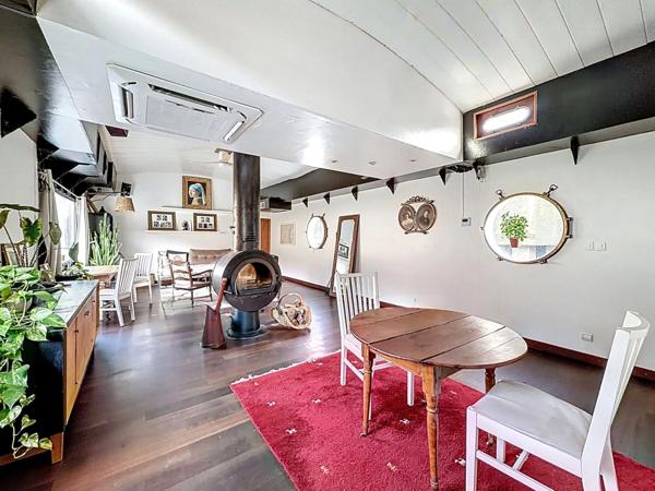 Péniche habitation + studio / 170 m² avec vue exceptionnelle